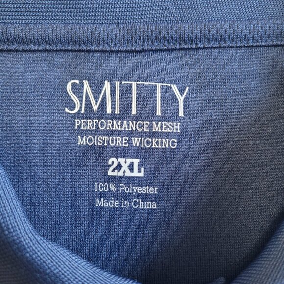 Smitty Navy Performance Mesh Umpire Shirt 2XL - Sized for Chest Protector - Picture 5 of 6